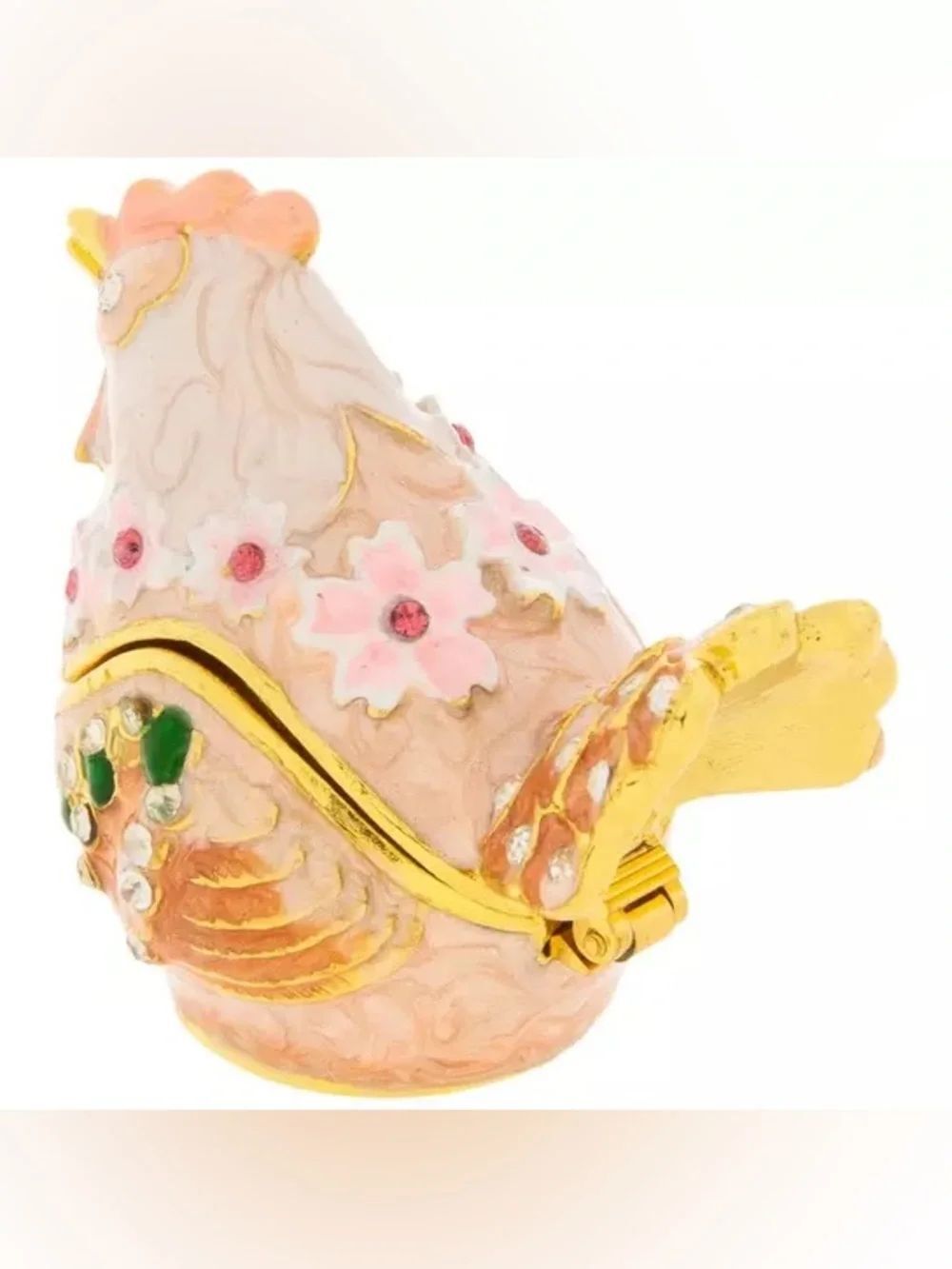 New Pink Chicken Rhinestone Jewelry Box - Picture 4 of 4